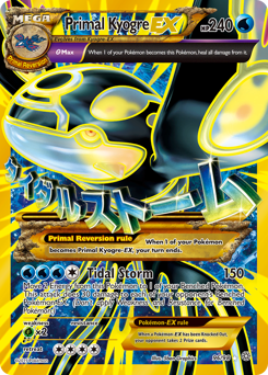 Primal Kyogre-EX from Ancient Origins Primal Kyogre-EX Pokemon card