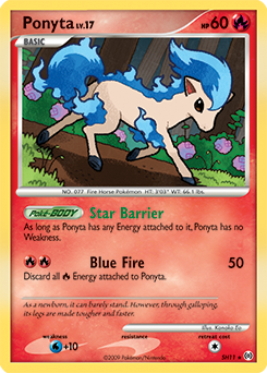 Ponyta from Arceus Ponyta Pokemon card