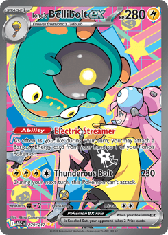 Iono's Bellibolt ex Pokemon card