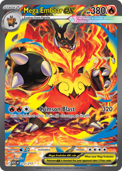 Mega Emboar ex Pokemon card