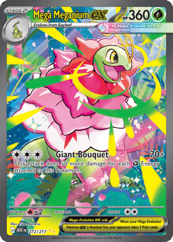 Mega Meganium ex from Ascended Heroes Mega Meganium ex Pokemon card