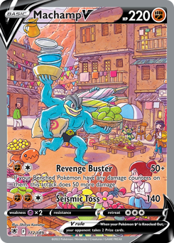 Machamp V from Astral Radiance Machamp V Pokemon card