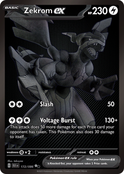 Zekrom ex from Black Bolt Zekrom ex Pokemon card