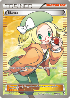 Bianca from Boundaries Crossed Bianca Pokemon card