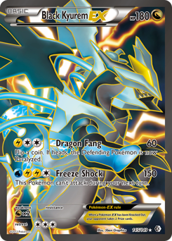 Black Kyurem-EX from Boundaries Crossed Black Kyurem-EX Pokemon card