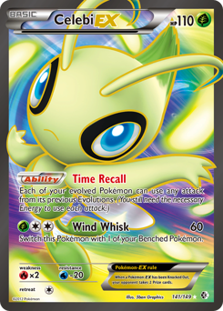 Celebi-EX from Boundaries Crossed Celebi-EX Pokemon card