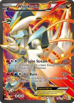 White Kyurem-EX from Boundaries Crossed White Kyurem-EX Pokemon card