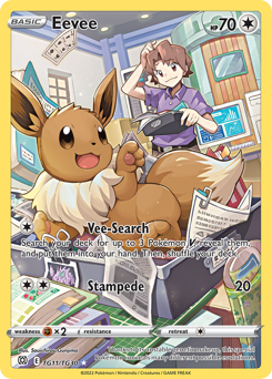 Eevee from Brilliant Stars Trainer Gallery