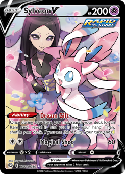 Sylveon V from Brilliant Stars Trainer Gallery
