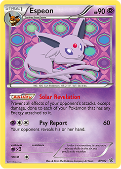 Espeon from BW Black Star Promos