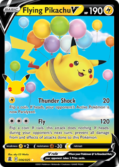 Flying Pikachu V from Celebrations