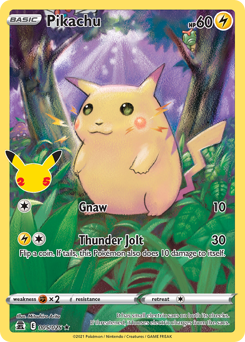 Pikachu from Celebrations