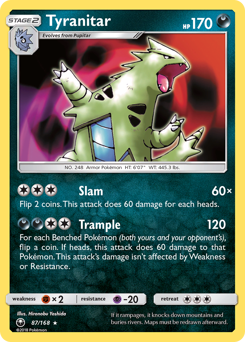 Tyranitar from Celestial Storm