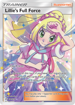 Lillie's Full Force from Cosmic Eclipse Lillie's Full Force Pokemon card