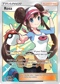 Rosa from Cosmic Eclipse Rosa Pokemon card