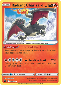 Radiant Charizard from Crown Zenith
