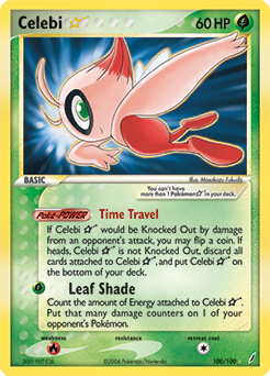 Celebi ★ from Crystal Guardians Celebi ★ Pokemon card