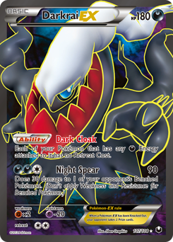Darkrai-EX from Dark Explorers Darkrai-EX Pokemon card