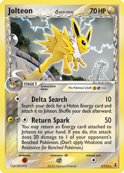 Jolteon δ Pokemon card