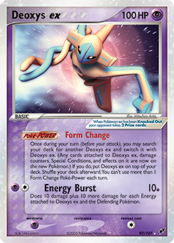 Deoxys ex from Deoxys Deoxys ex Pokemon card