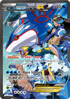 Team Aqua's Kyogre-EX Pokemon card