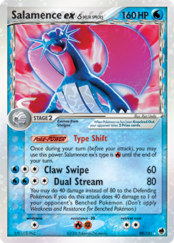 Salamence ex δ Pokemon card
