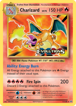 Charizard from Evolutions