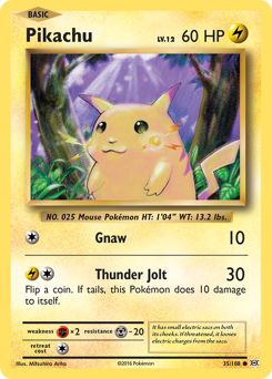 Pikachu from Evolutions