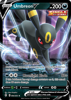 Umbreon V from Evolving Skies