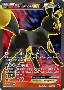 Umbreon-EX from Fates Collide Umbreon-EX Pokemon card
