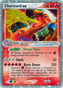 Charizard ex from FireRed & LeafGreen Charizard ex Pokemon card