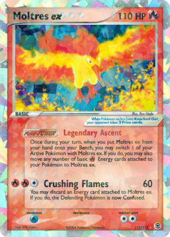 Moltres ex from FireRed & LeafGreen Moltres ex Pokemon card