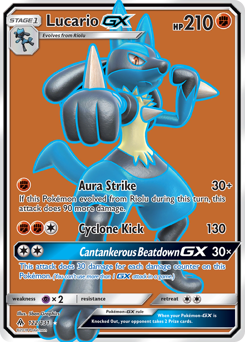 Lucario-GX from Forbidden Light