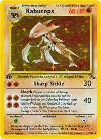 Kabutops Pokemon card