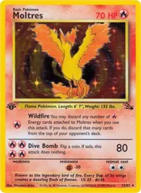 Moltres Pokemon card
