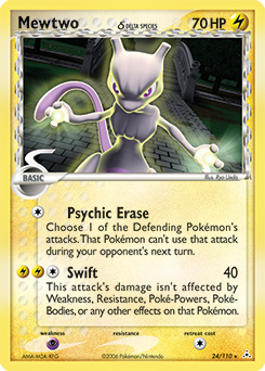 Mewtwo δ from Holon Phantoms