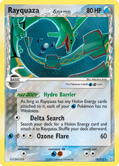 Rayquaza δ from Holon Phantoms Rayquaza δ Pokemon card