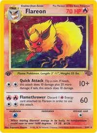 Jungle Flareon holographic card