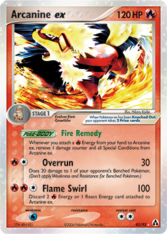 Arcanine ex from Legend Maker
