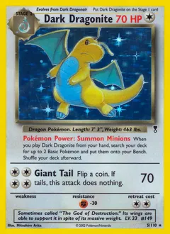 Dark Dragonite from Legendary Collection