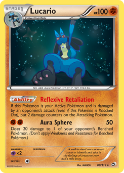 Lucario from Legendary Treasures