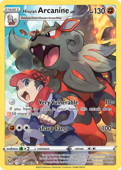 Hisuian Arcanine from Lost Origin Trainer Gallery