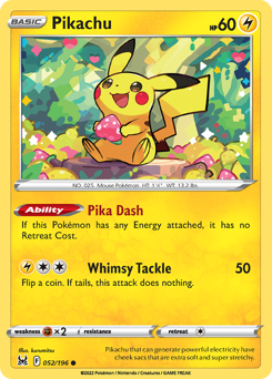 Pikachu from Lost Origin