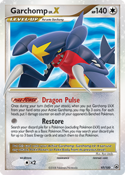 Garchomp LV.X from Majestic Dawn Garchomp LV.X Pokemon card