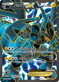 Zekrom-EX from Next Destinies Zekrom-EX Pokemon card