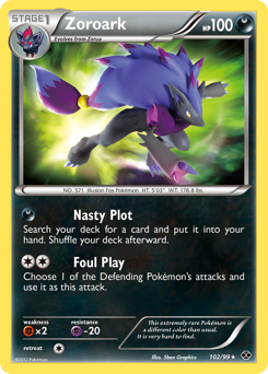 Zoroark from Next Destinies Zoroark Pokemon card