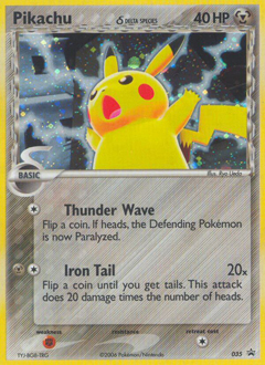 Pikachu δ Pokemon card