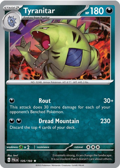 Tyranitar from Paldea Evolved