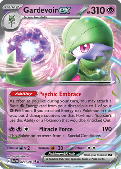 Gardevoir ex from Paldean Fates