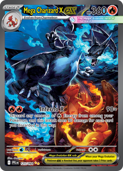 Mega Charizard X ex from Phantasmal Flames Mega Charizard X ex Pokemon card